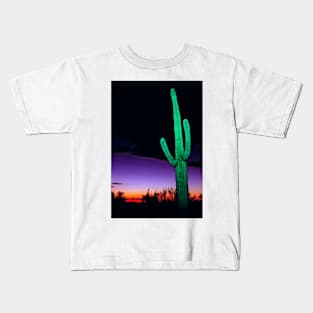 Saguaro cactus (Carnegiea gigantea) (B620/0578) Kids T-Shirt